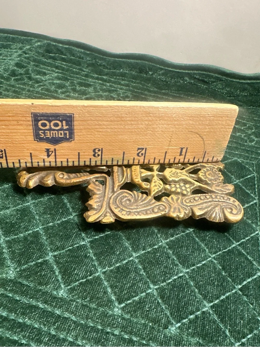 Vintage Ornate Mini Brass Pivot